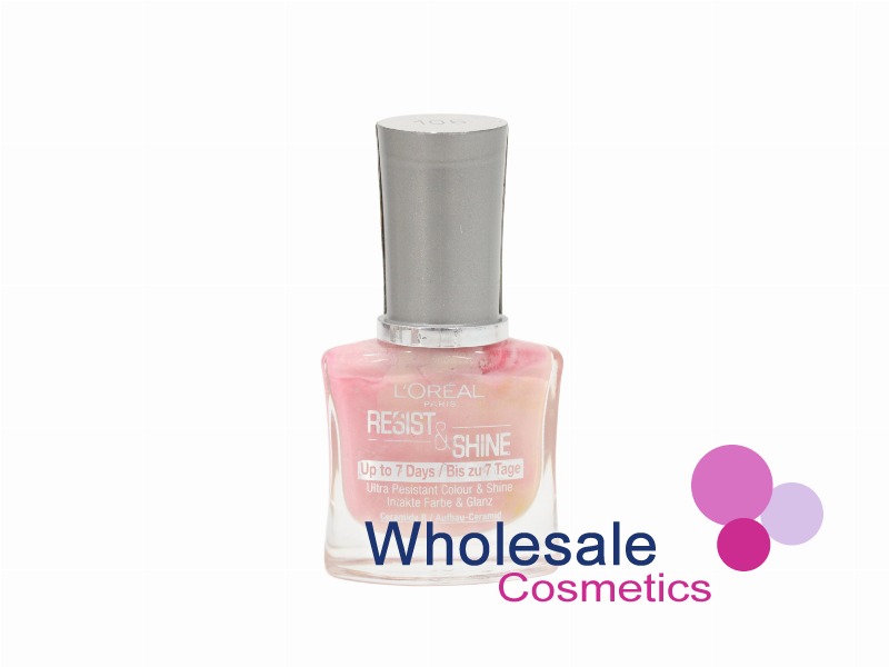 6 x L'Oreal Resist And Shine Nail Polish - 106